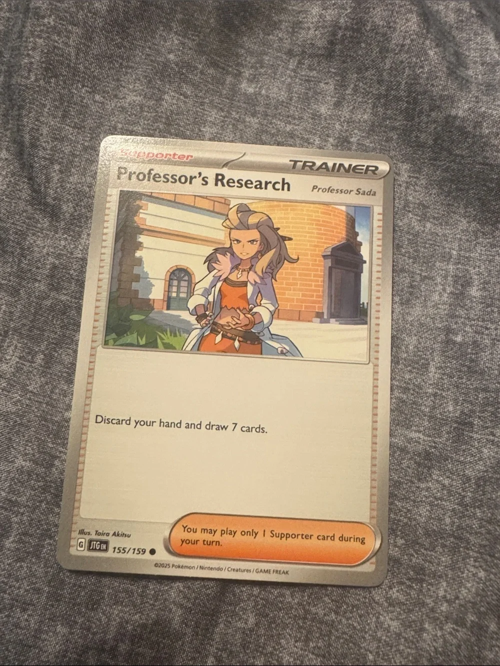 Pokémon trainer Card- professor’s research
